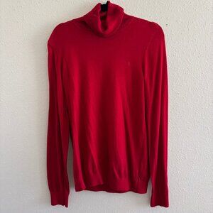 Lauren Ralph Lauren Red Turtleneck Sweater, Size XL